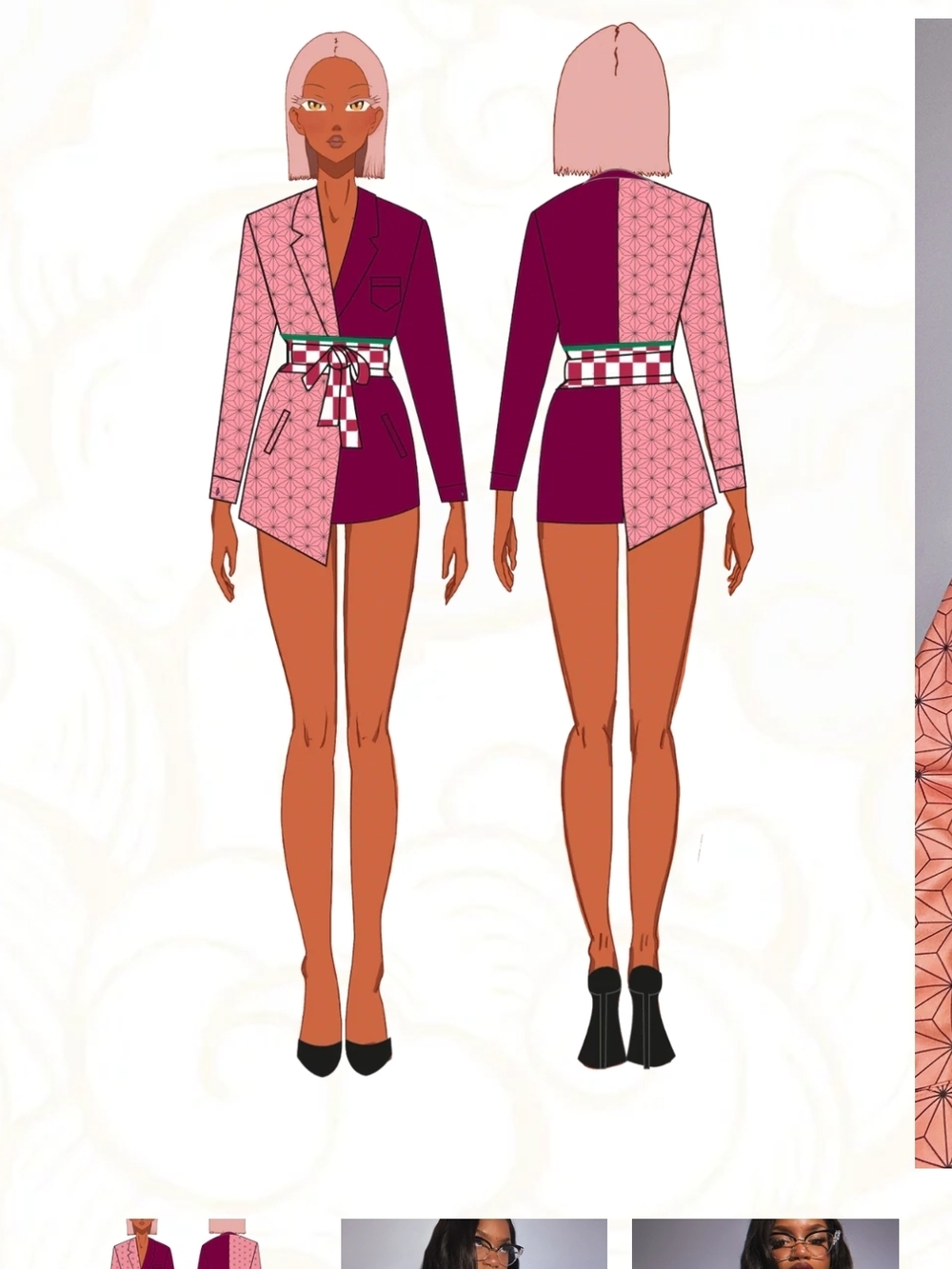 Nezuko Inspired Blazer